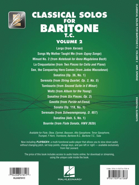 Classical Solos for Baritone T.C. – Volume 2