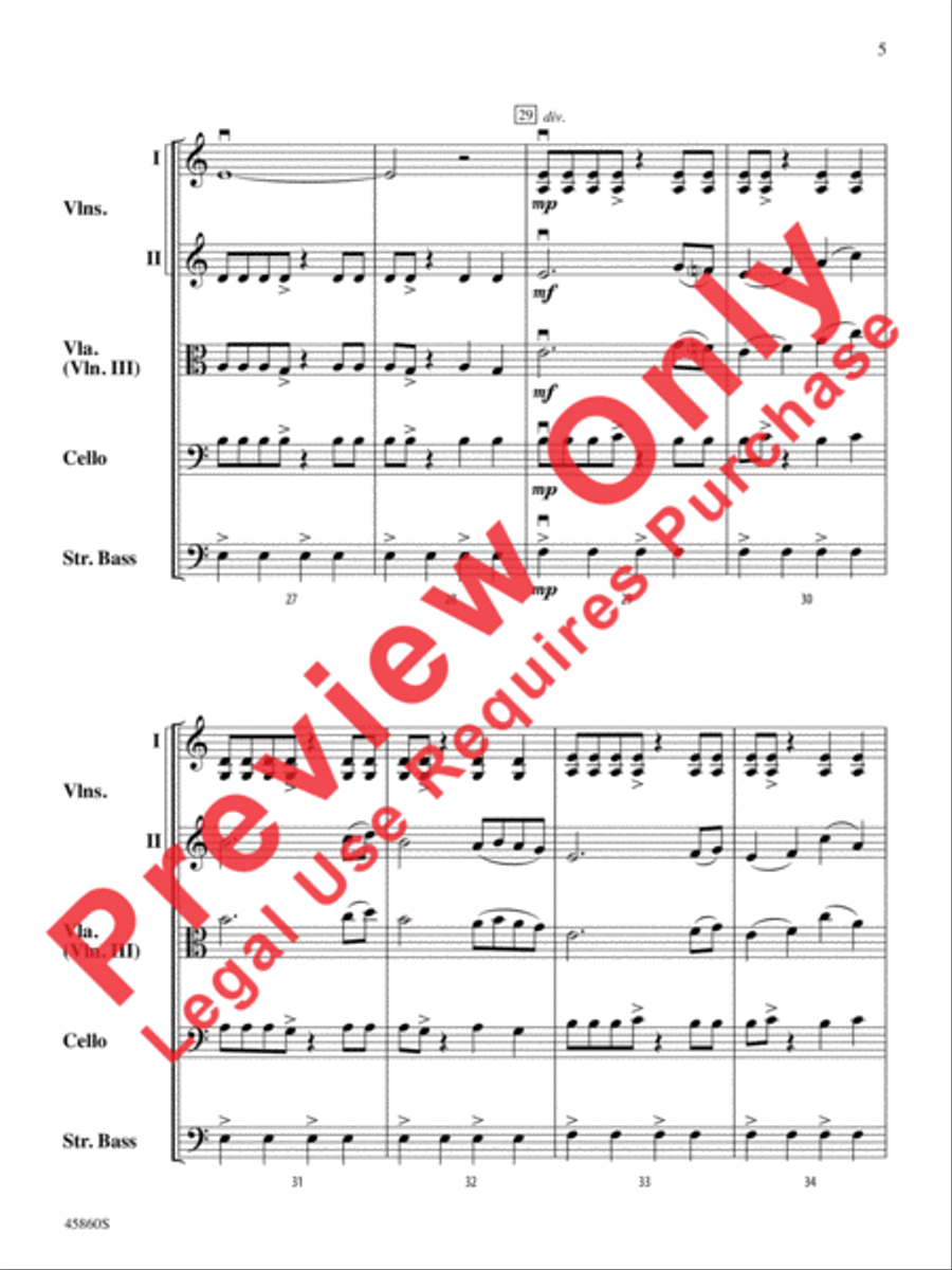 Midnight Adventure String Orchestra scores gallery preview page 5