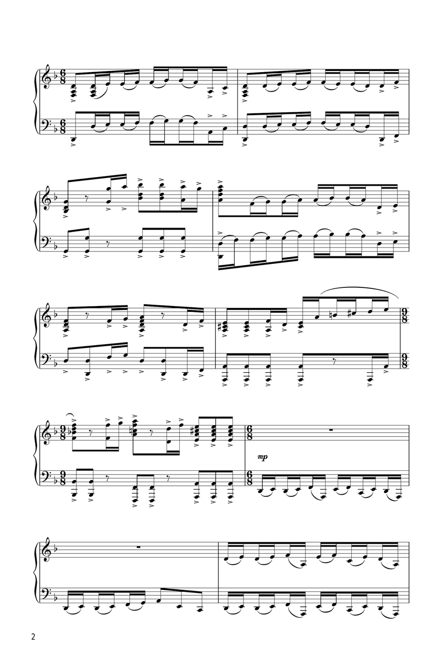 Will And Elizabeth Piano Solo scores gallery preview page 2