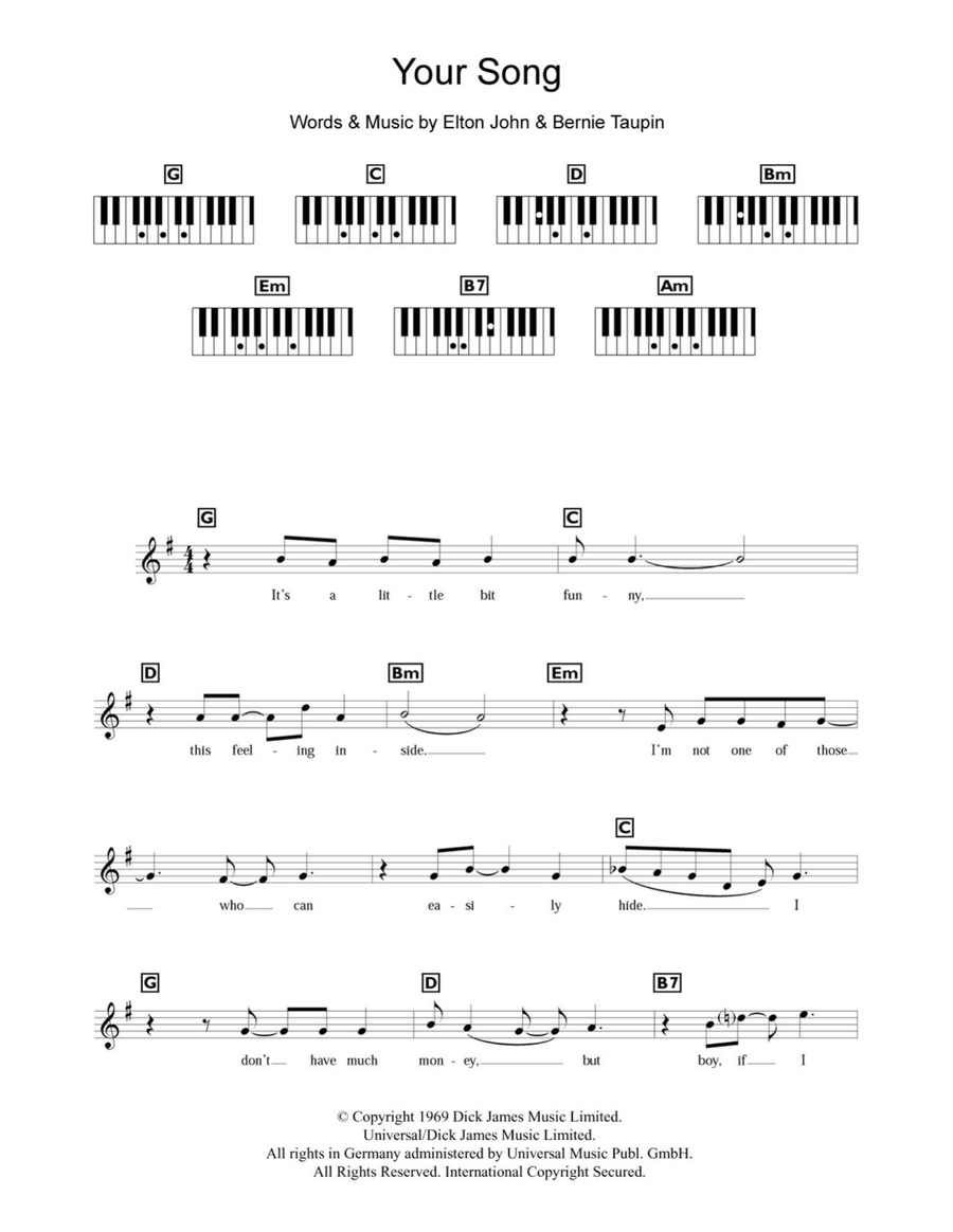 Your song store piano cover