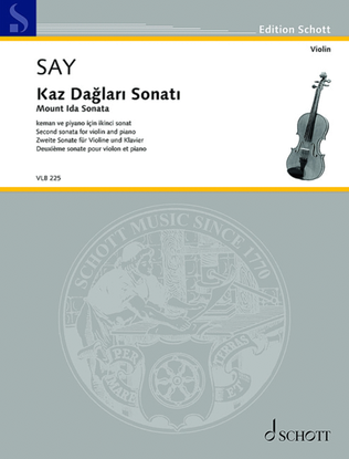 Book cover for Kaz Dağları Sonatı (Mount Ida Sonata)