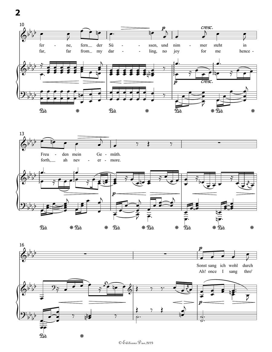 Im Herbst, by Robert Franz, in f minor Voice scores gallery preview page 4