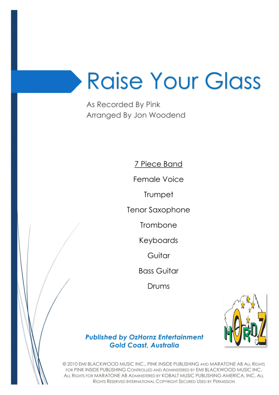 Raise Your Glass Jazz Ensemble scores gallery preview page 1