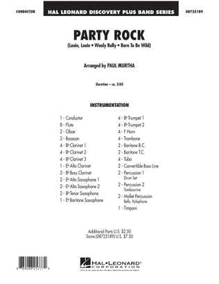 Book cover for Party Rock - Full Score