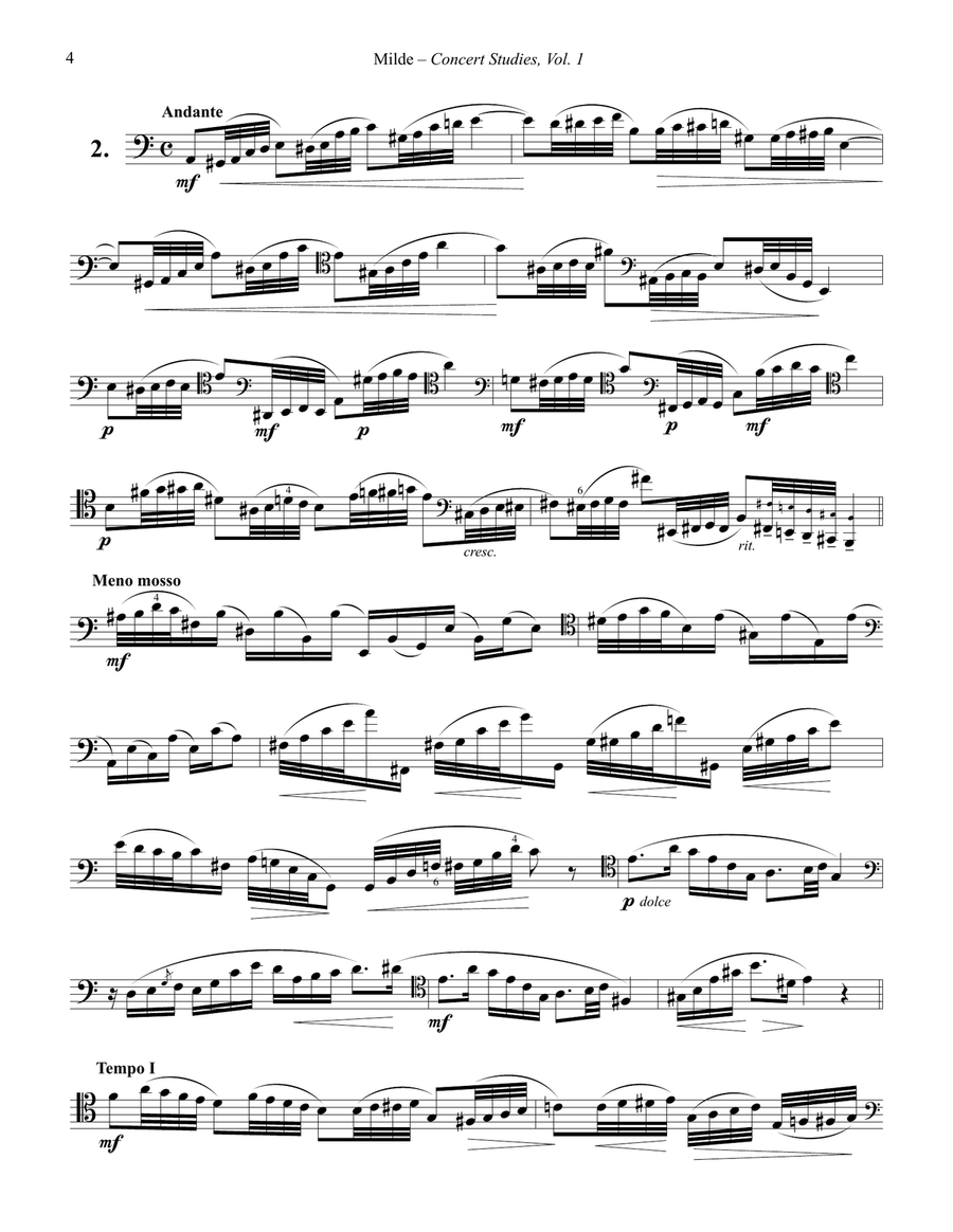Milde Concert Studies for Trombone Volume 1 Trombone Solo scores gallery preview page 4