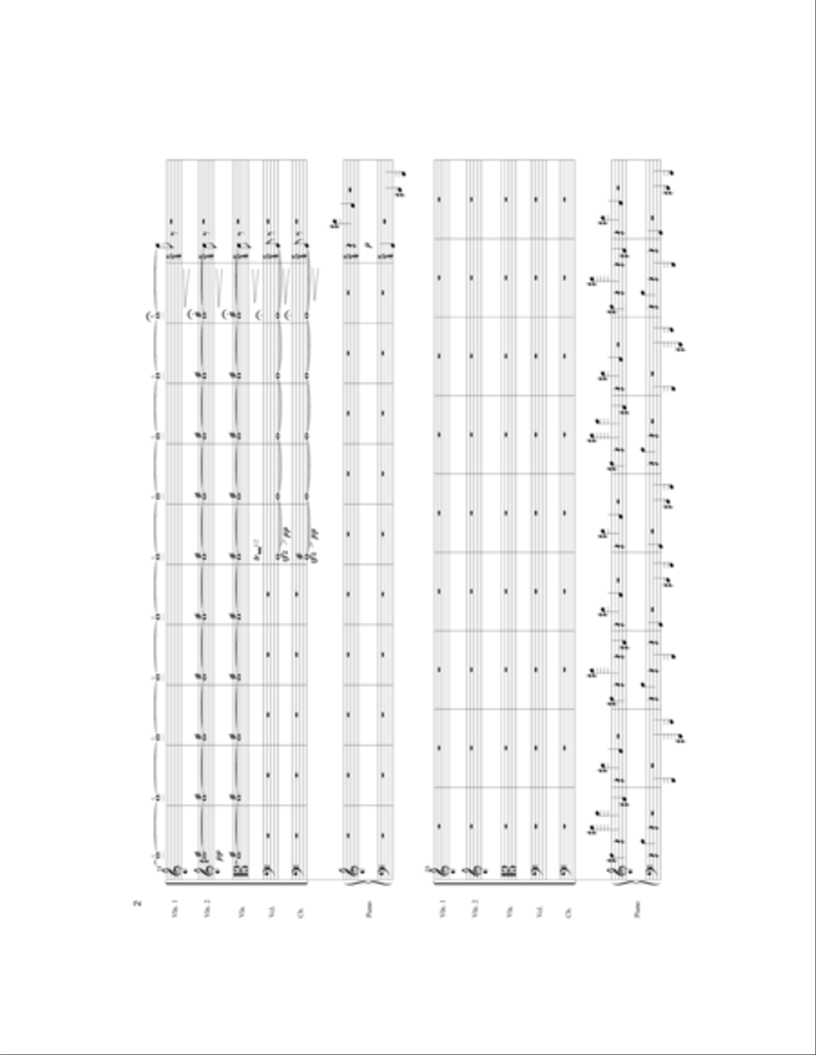 Vertical Field Horizontal Field-For Piano and String Orchestra String Orchestra scores gallery preview page 3