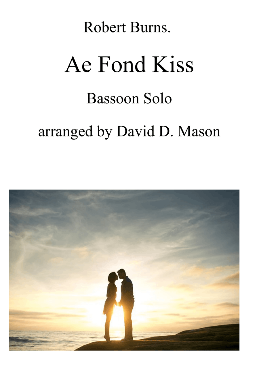Ae Fond Kiss Bassoon scores gallery preview page 1