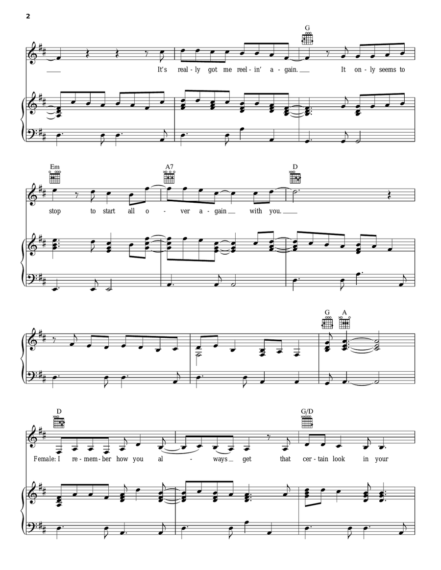 That Lovin' You Feelin' Again Piano, Vocal, Guitar scores gallery preview page 2