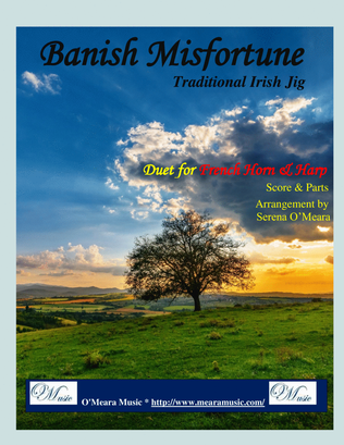 Book cover for Banish Misfortune for French Horn & Harp