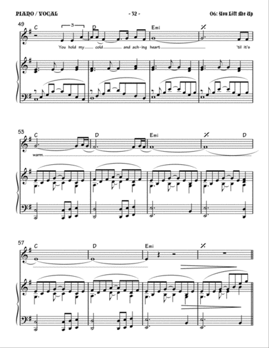 You Lift Me Up Small Ensemble scores gallery preview page 5