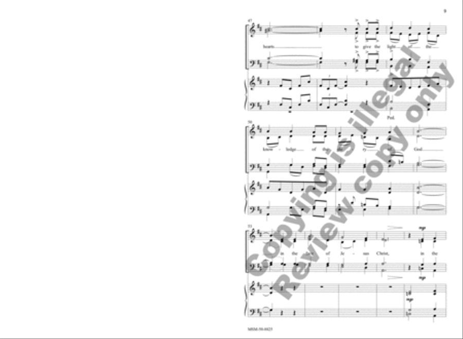 Eternal Light, Shine in My Heart 4-Part scores gallery preview page 8