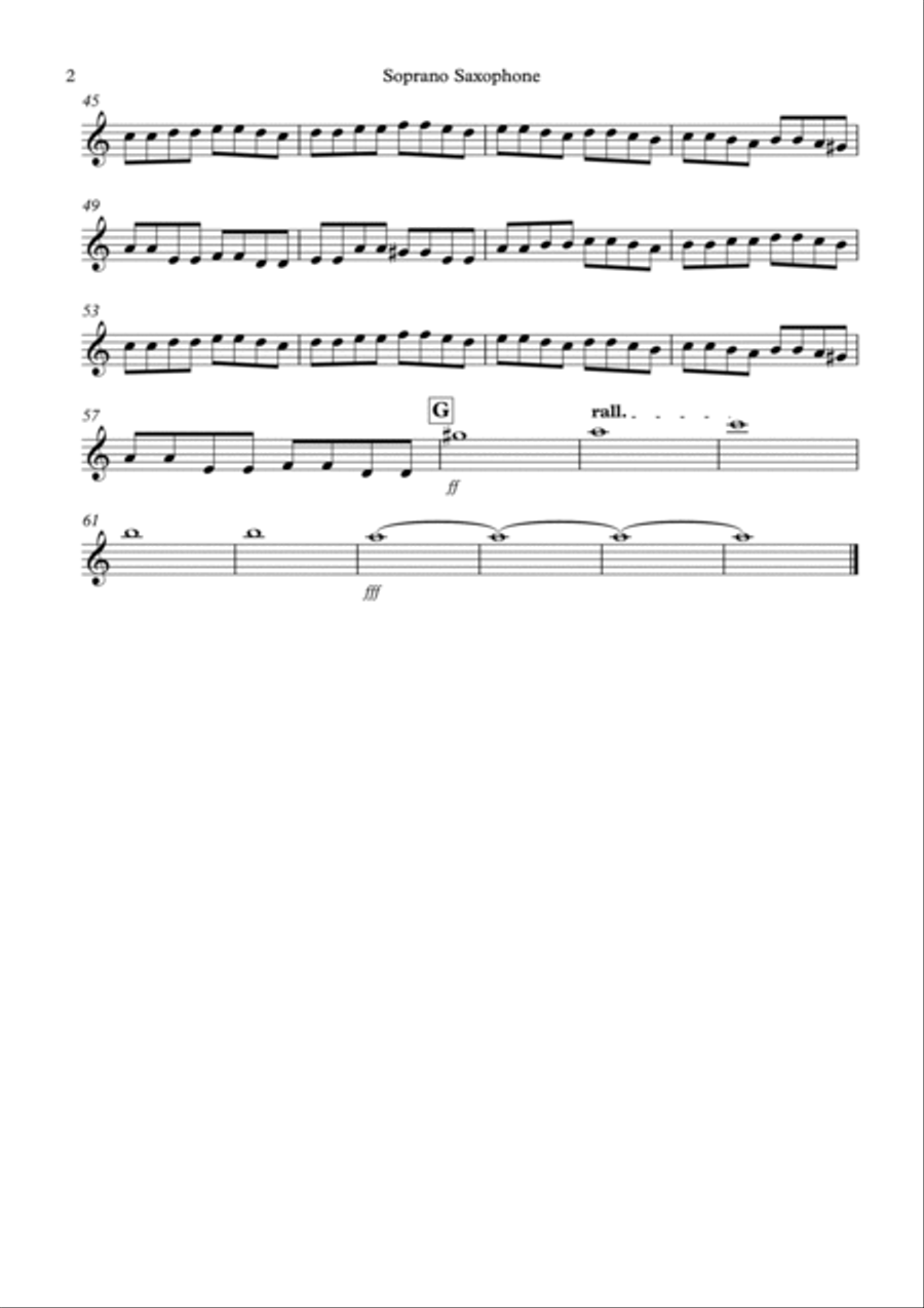 Toccata Rocks! for Saxophone Quartet Saxophone Quartet scores gallery preview page 5
