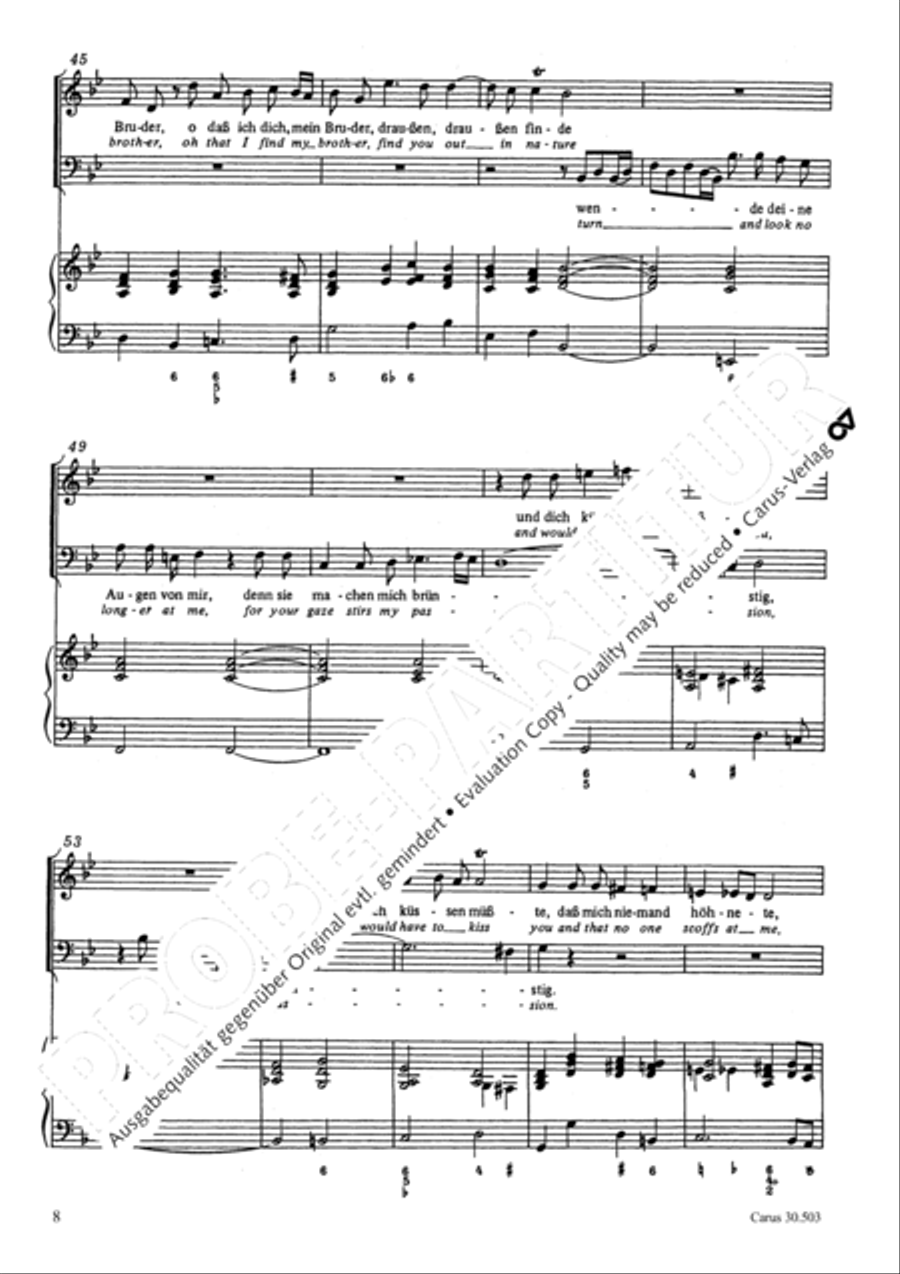 My beloved, you are fair (Meine Freundin, du bist schon) 4-Part scores gallery preview page 11