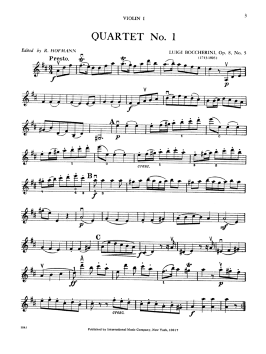 Nine Selected Quartets Nine Selected Quartets String Quartet scores gallery preview page 2
