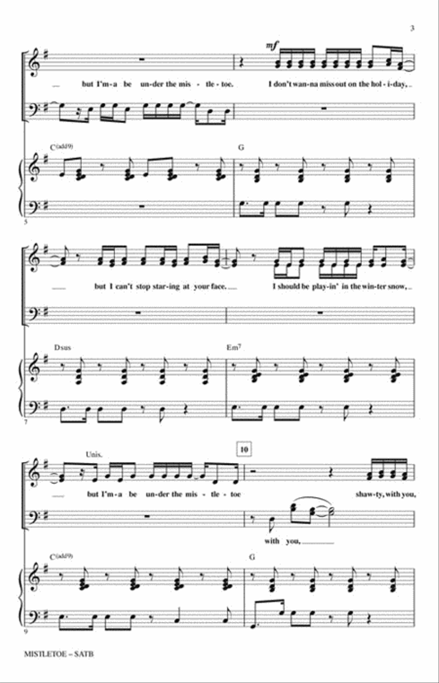 Mistletoe 4-Part scores gallery preview page 3