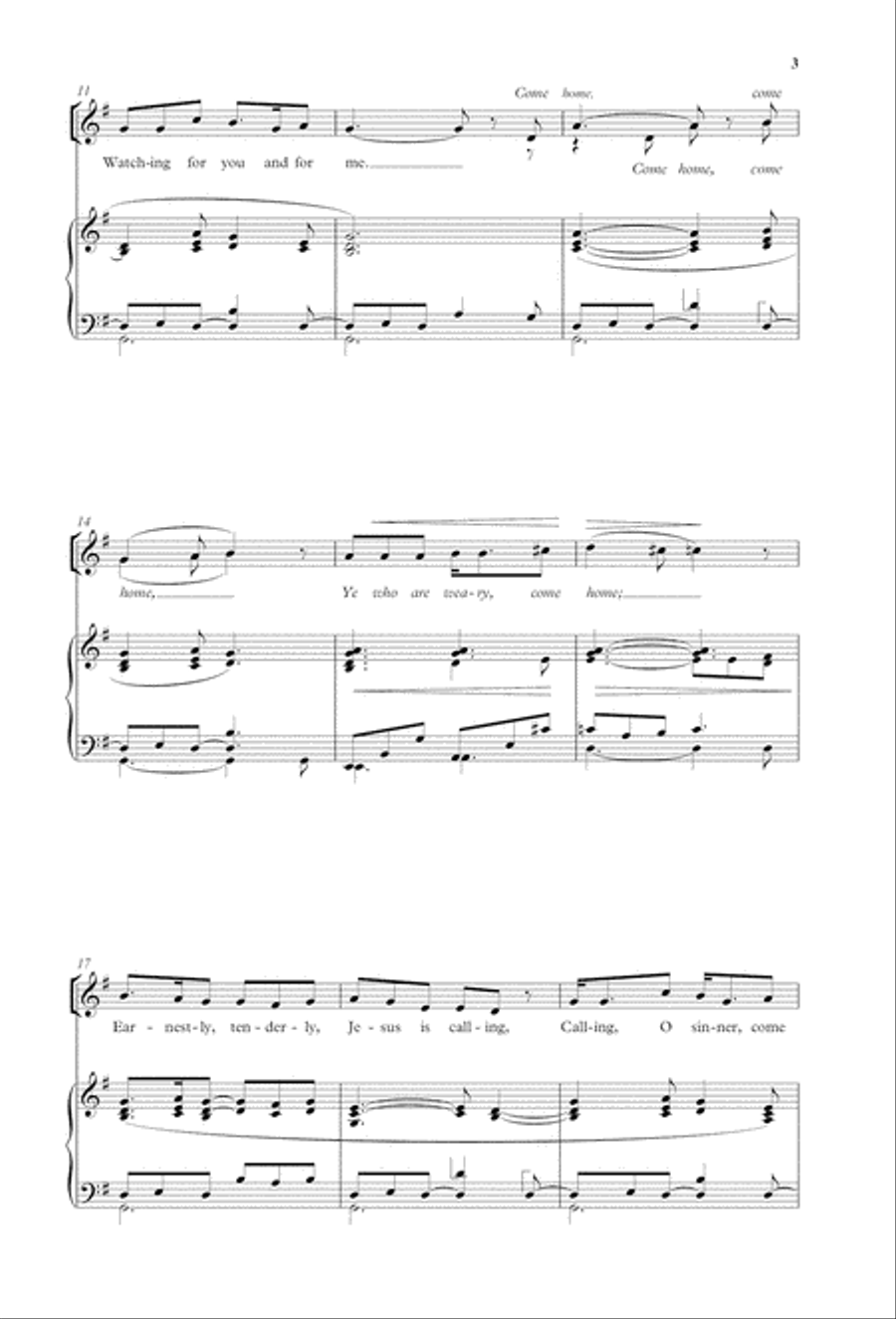 Softly and tenderly SSATB scores gallery preview page 3