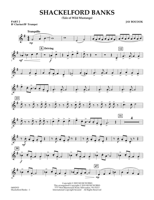 Shackelford Banks (Tale of Wild Mustangs) - Pt.2 - Bb Clarinet/Bb Trumpet