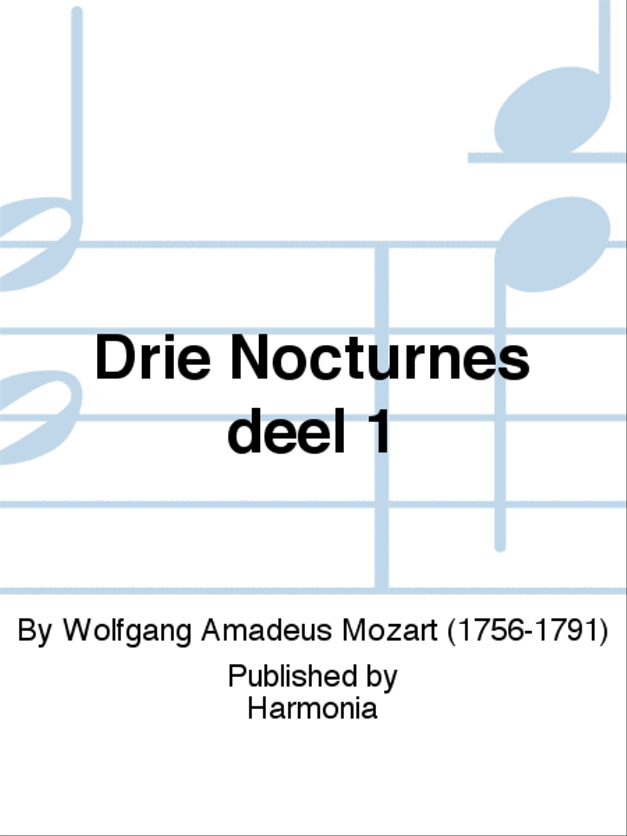Drie Nocturnes deel 1 3-Part scores gallery preview page 1