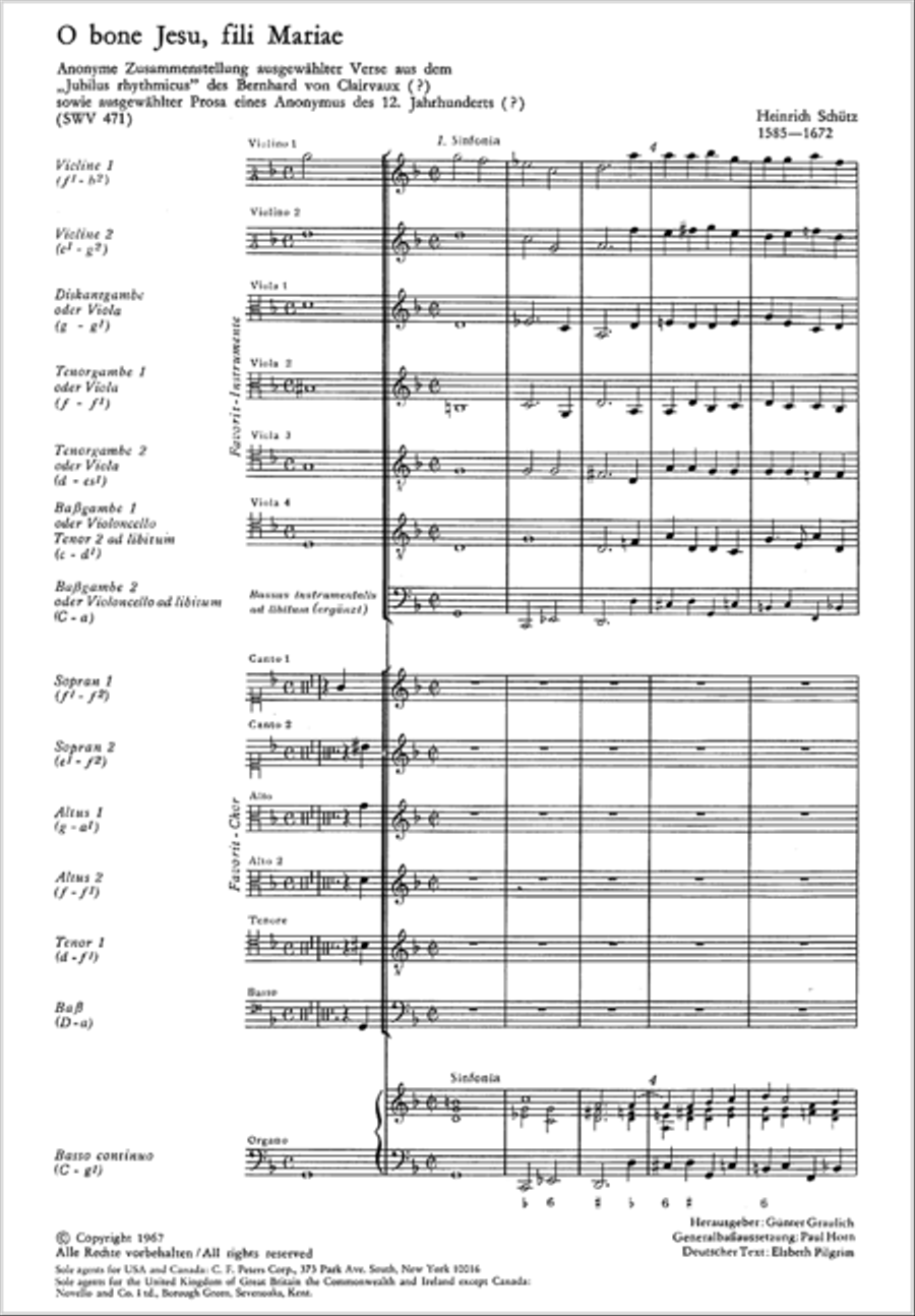 O bone Jesu, fili Mariae (O mein Herr Jesus) SSAATB scores gallery preview page 2