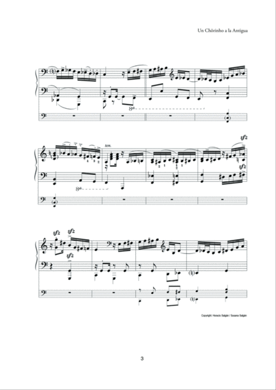 Un Chorinho a la Antigua. Piano Solo scores gallery preview page 4