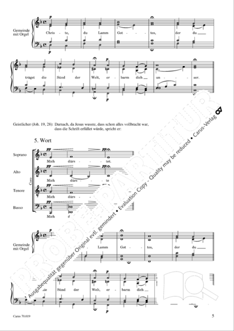 Die Sieben Worte des Erlosers am Kreuz 4-Part scores gallery preview page 6