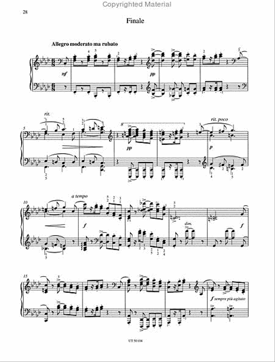 Piano Sonata F minor Op. 5 Chamber Music scores gallery preview page 6