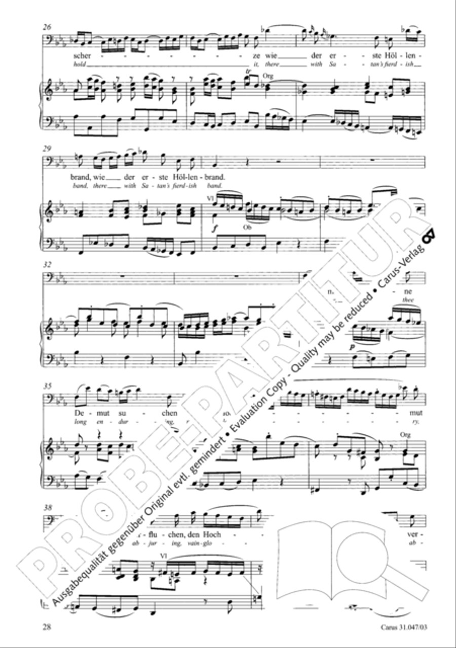Who himself exalteth shall be abased again (Wer sich selbst erhohet, der soll erniedriget werden) 4-Part scores gallery preview page 29