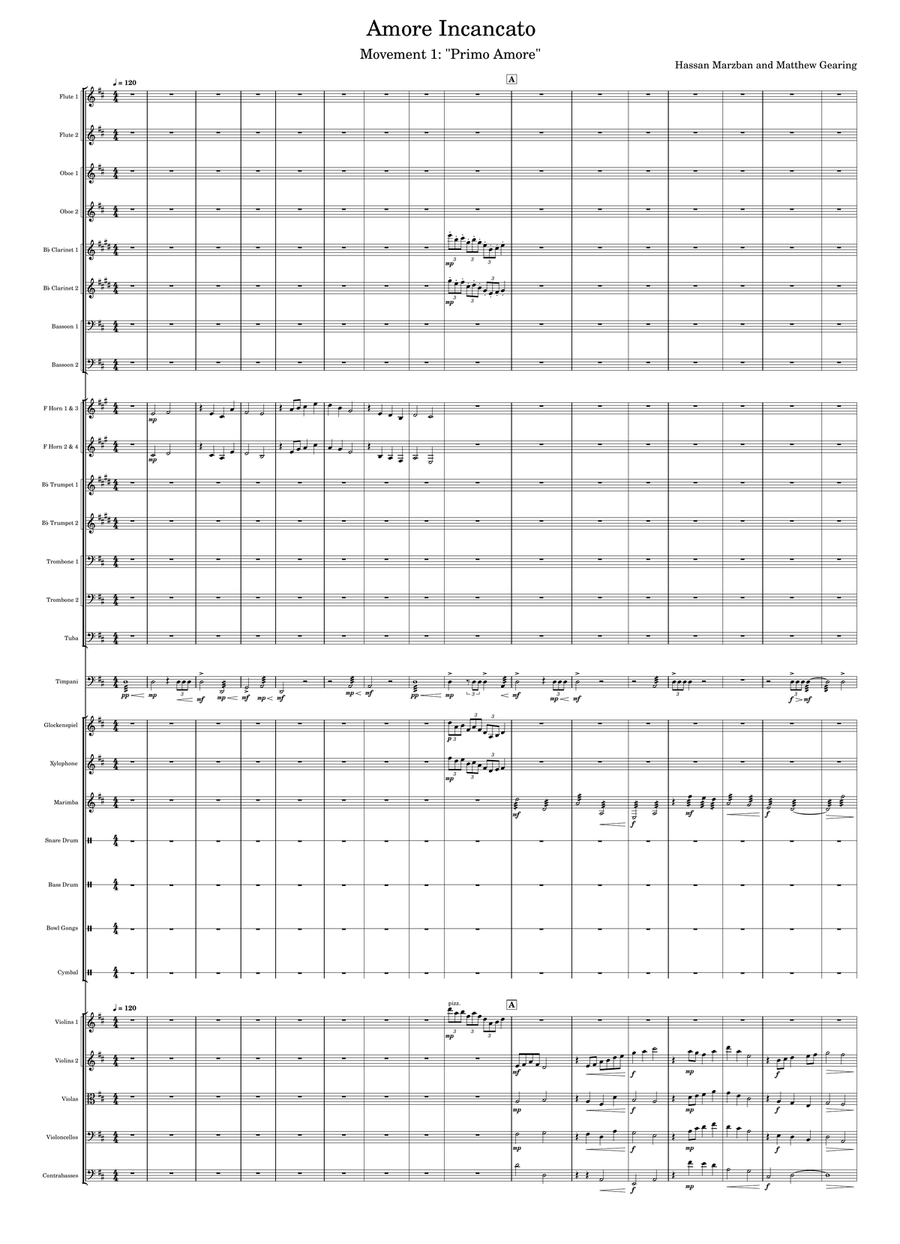 Amore Incantato - Movement 1: Primo Amore (First love) - Score Only