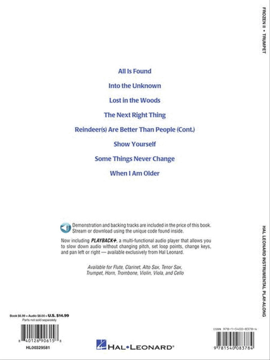 Frozen 2 Trumpet Play-Along Trumpet Duet scores gallery preview page 5