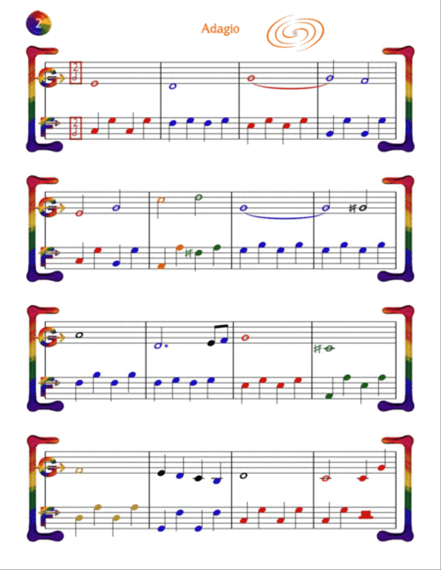 Adagio from sonata "Pathetique" (easy piano) image number null