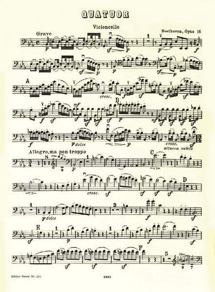 Piano Quartet in E flat Op. 16