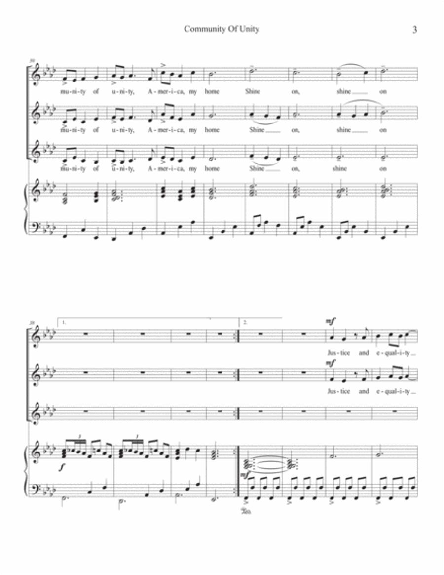 Community Of Unity SSA scores gallery preview page 5