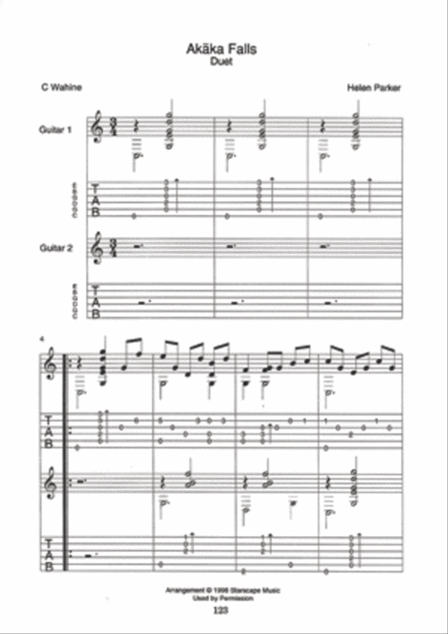 Learn to Play Hawaiian Slack-Key Guitar Fingerpicking Guitar scores gallery preview page 2