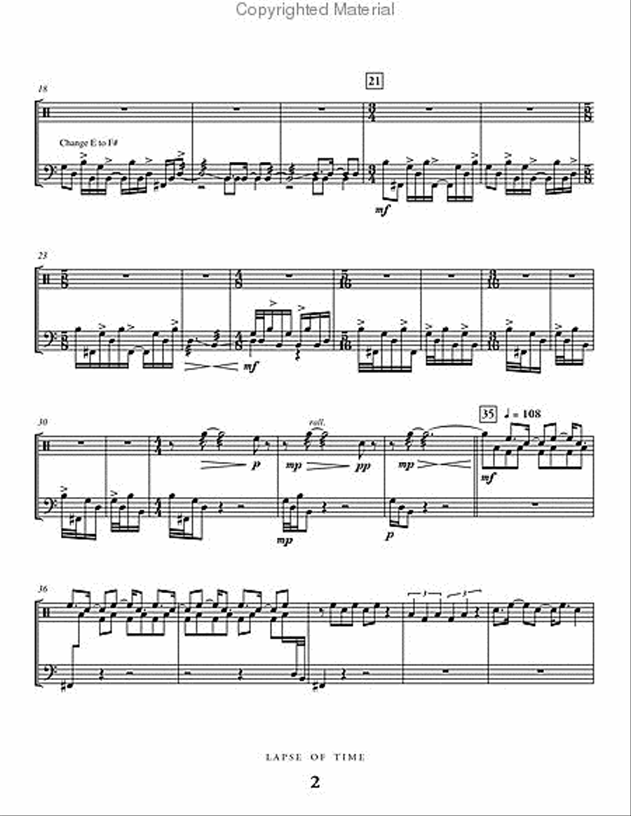 Lapse of Time Percussion Ensemble scores gallery preview page 3