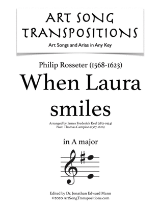 ROSSETER: When Laura smiles (transposed to A major)