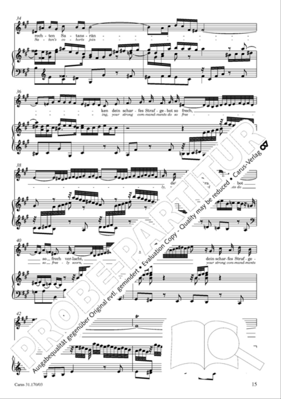 O blessed rest, o welcome heart's delight (Vergnugte Ruh, beliebte Seelenlust) Flute scores gallery preview page 16