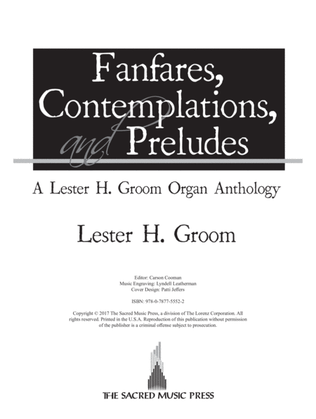 Book cover for Fanfares, Contemplations, and Preludes (Digital Delivery)