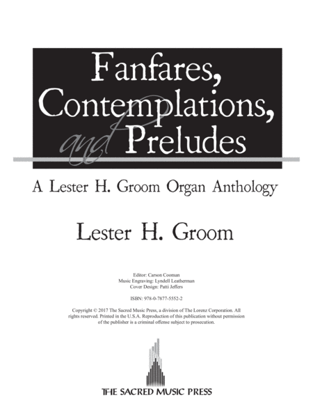 Fanfares, Contemplations, and Preludes (Digital Delivery)