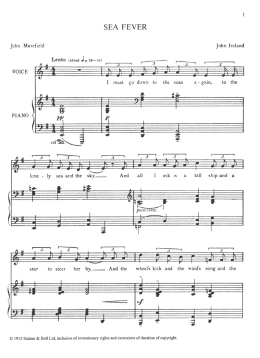 The Complete Works for Voice and Piano. Volume 2: Medium Voice Medium Voice scores gallery preview page 2