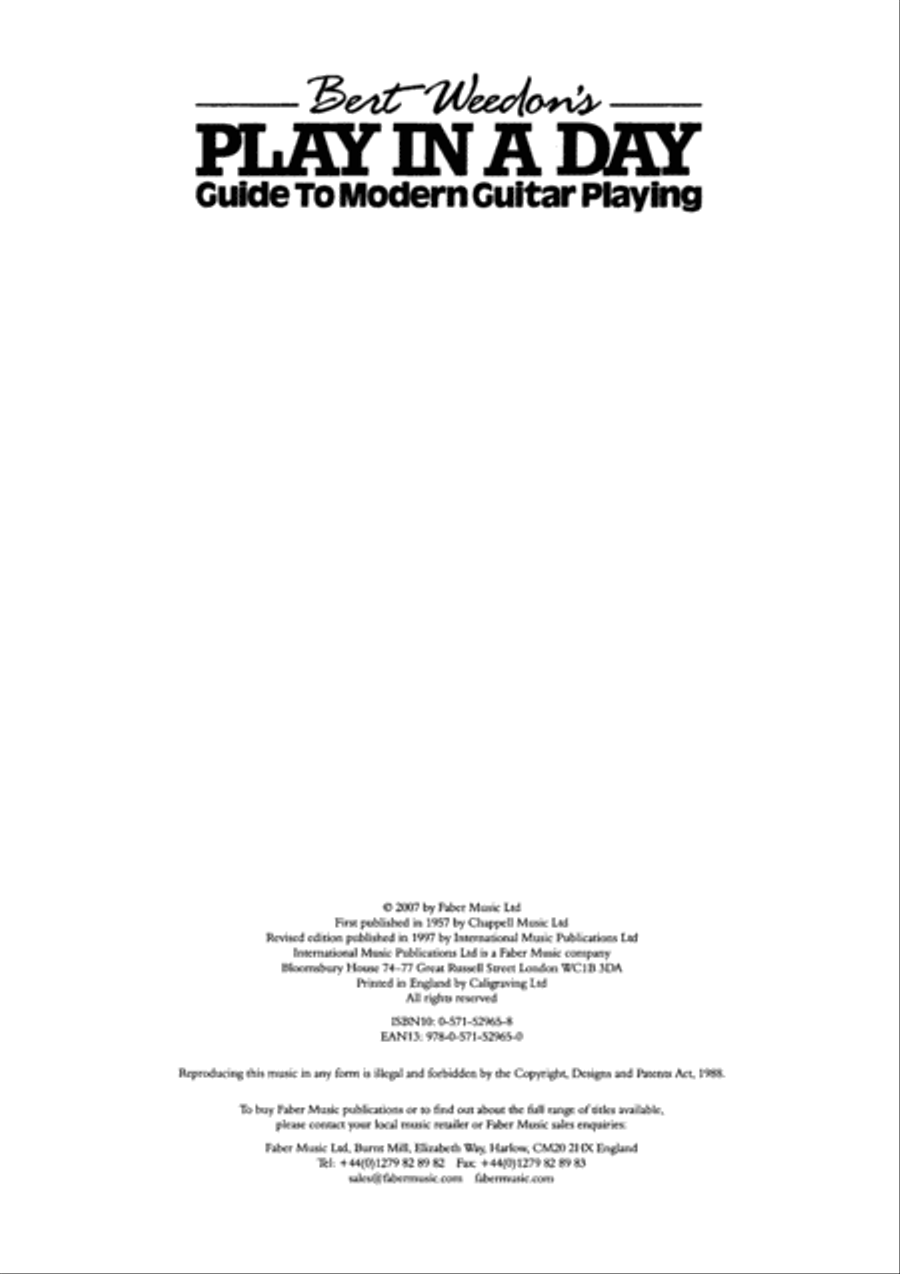 Bert Weedon's Play in a Day Guitar Solo scores gallery preview page 3