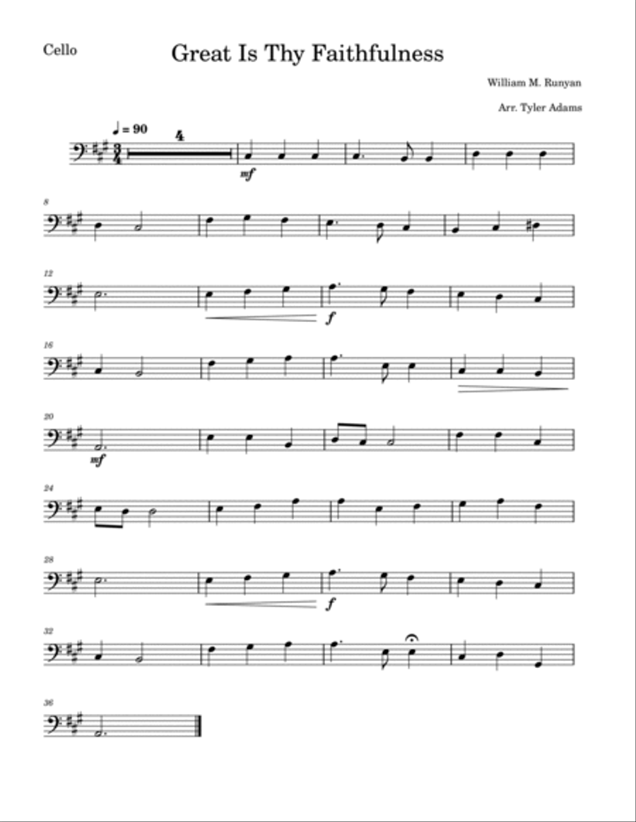 10 Hymns For Cello and Piano (Collection) Piano scores gallery preview page 6