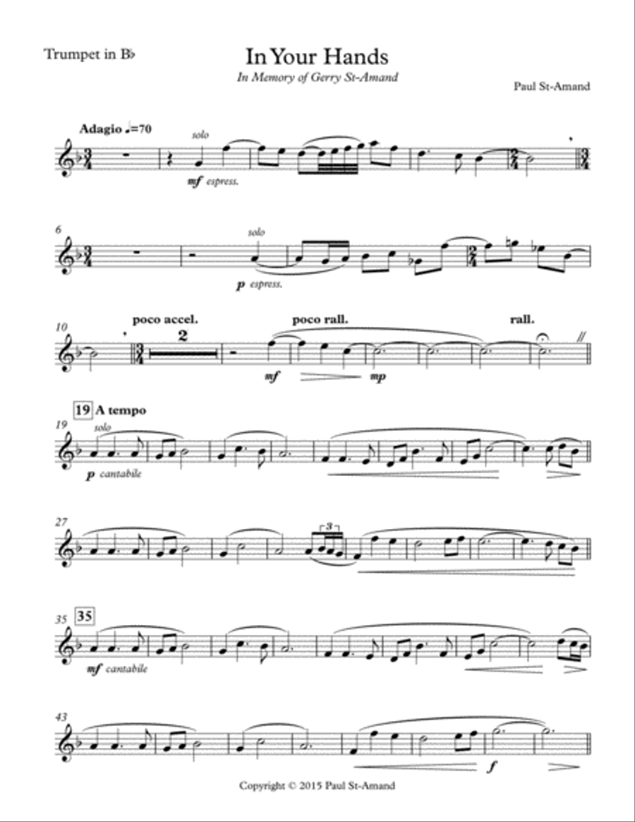 In Your Hands - Brass Quintet Brass Quintet scores gallery preview page 6