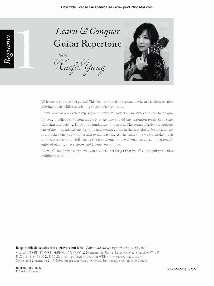 Learn & Conquer Guitar Repertoire, beginner 1 Classical Guitar scores gallery preview page 1