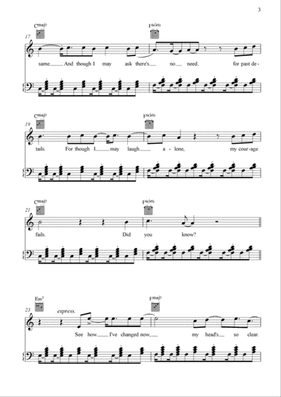 Fascination Piano, Vocal, Guitar scores gallery preview page 3