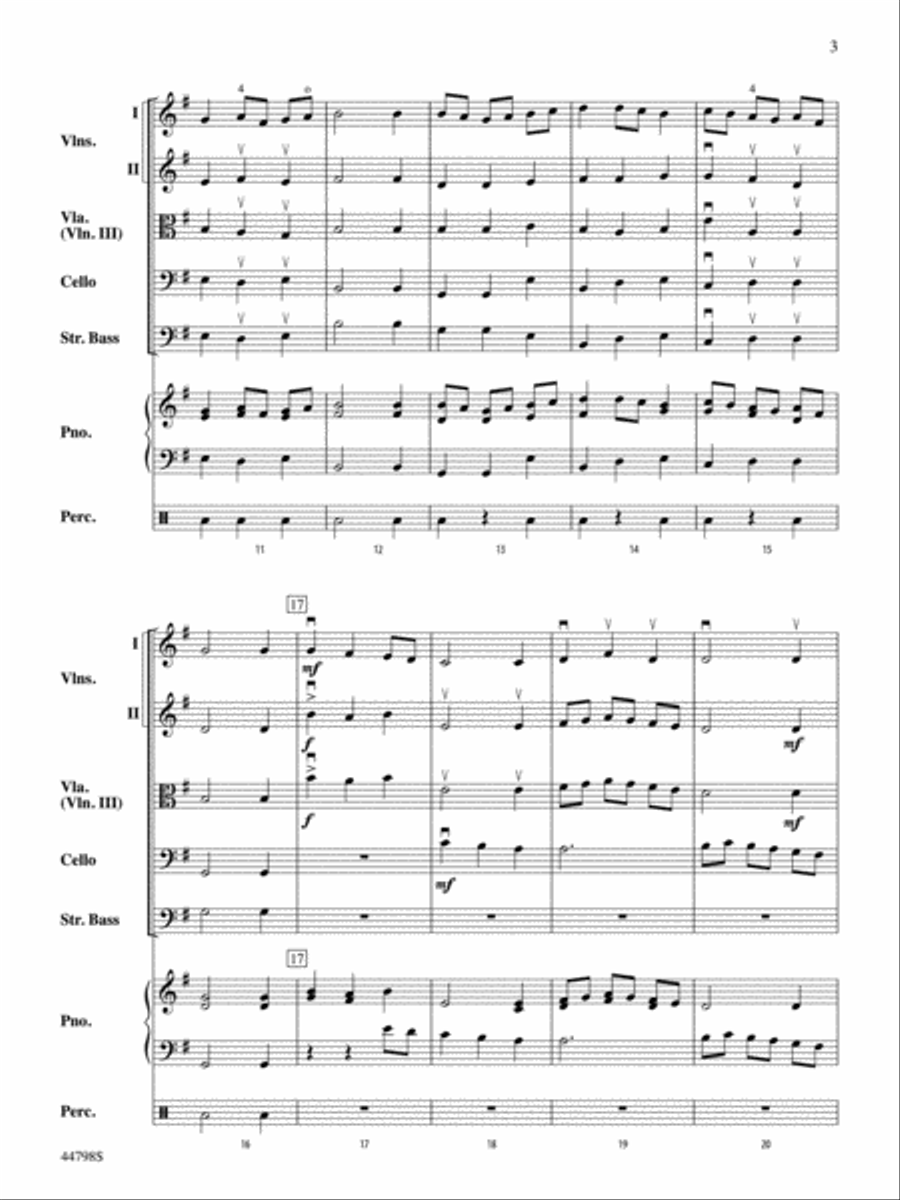 French Dance: Score French Dance: Score String Orchestra scores gallery preview page 3