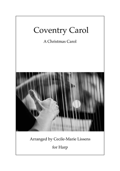 Coventry Carol for Lever Harp Celtic Harp - Digital Sheet Music
