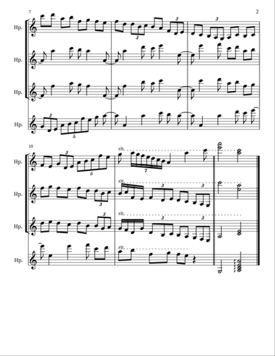 Z 158 for 4 Harps Harmonica scores gallery preview page 2