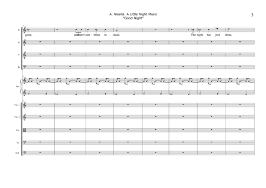 A Little Night Music 4-Part scores gallery preview page 3
