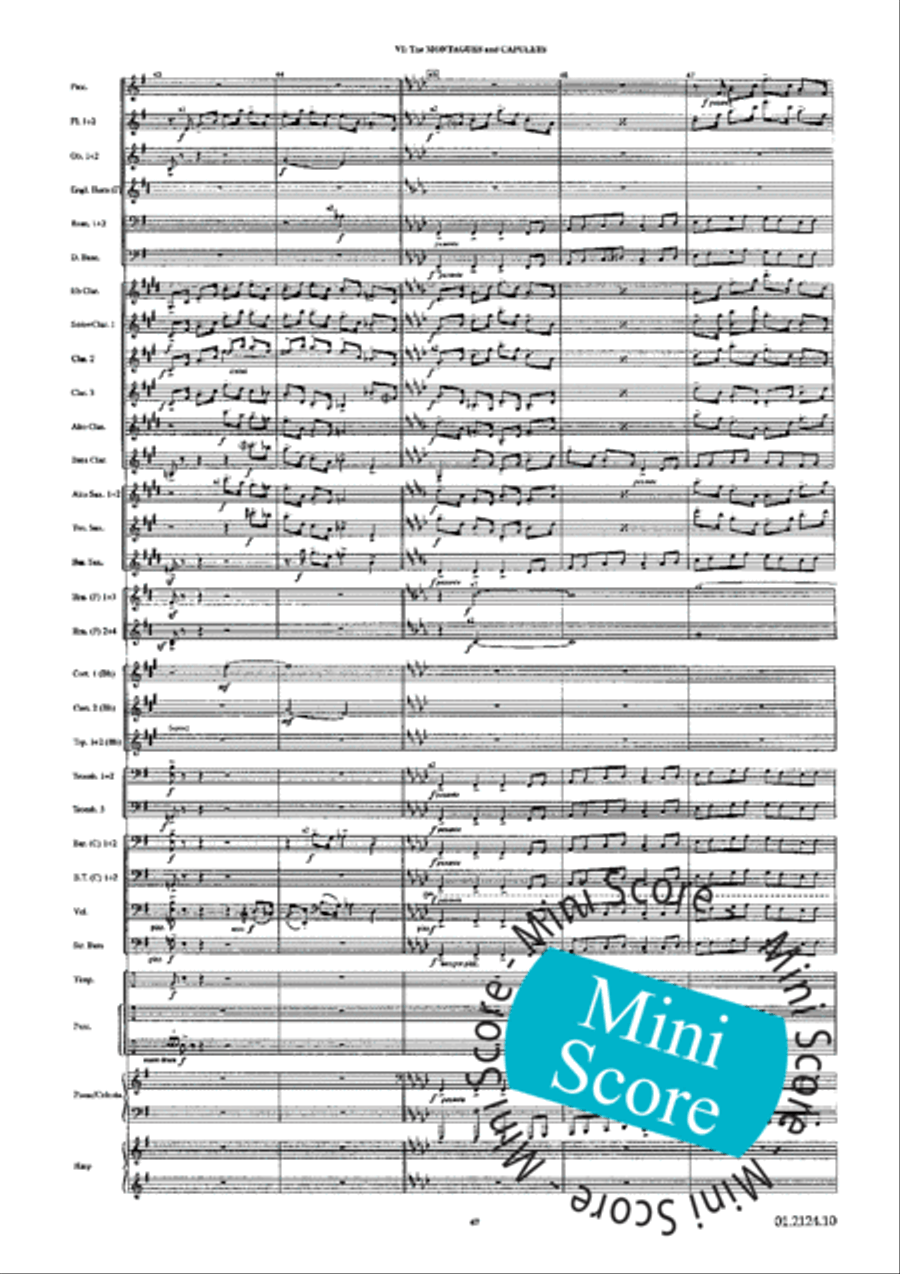 Romeo and Juliet Concert Band scores gallery preview page 71