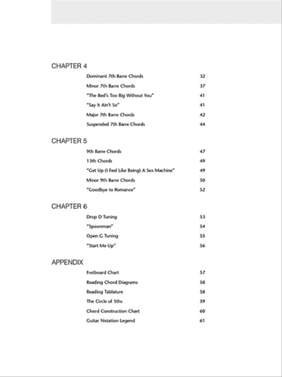 Barre Chords Guitar scores gallery preview page 3